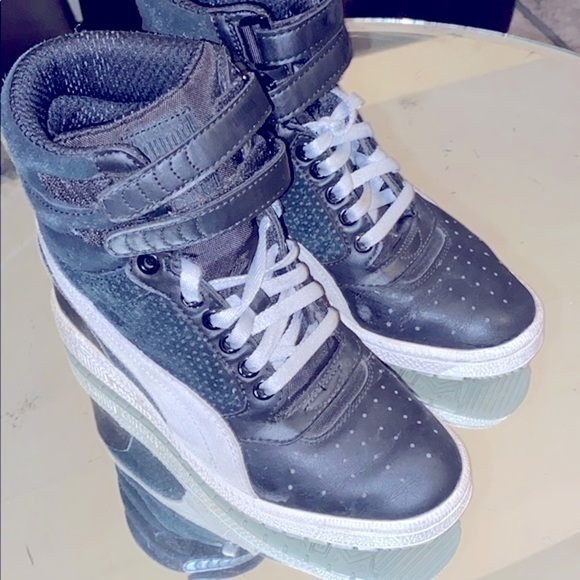 Puma wedge high tops black/grey - Picture 5 of 7